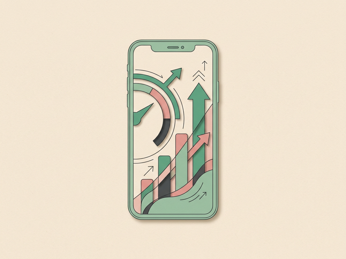 a smartphone displaying the new HealthOS dashboard