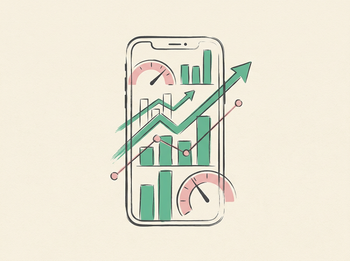 phone app displaying real-time glucose and lactate data