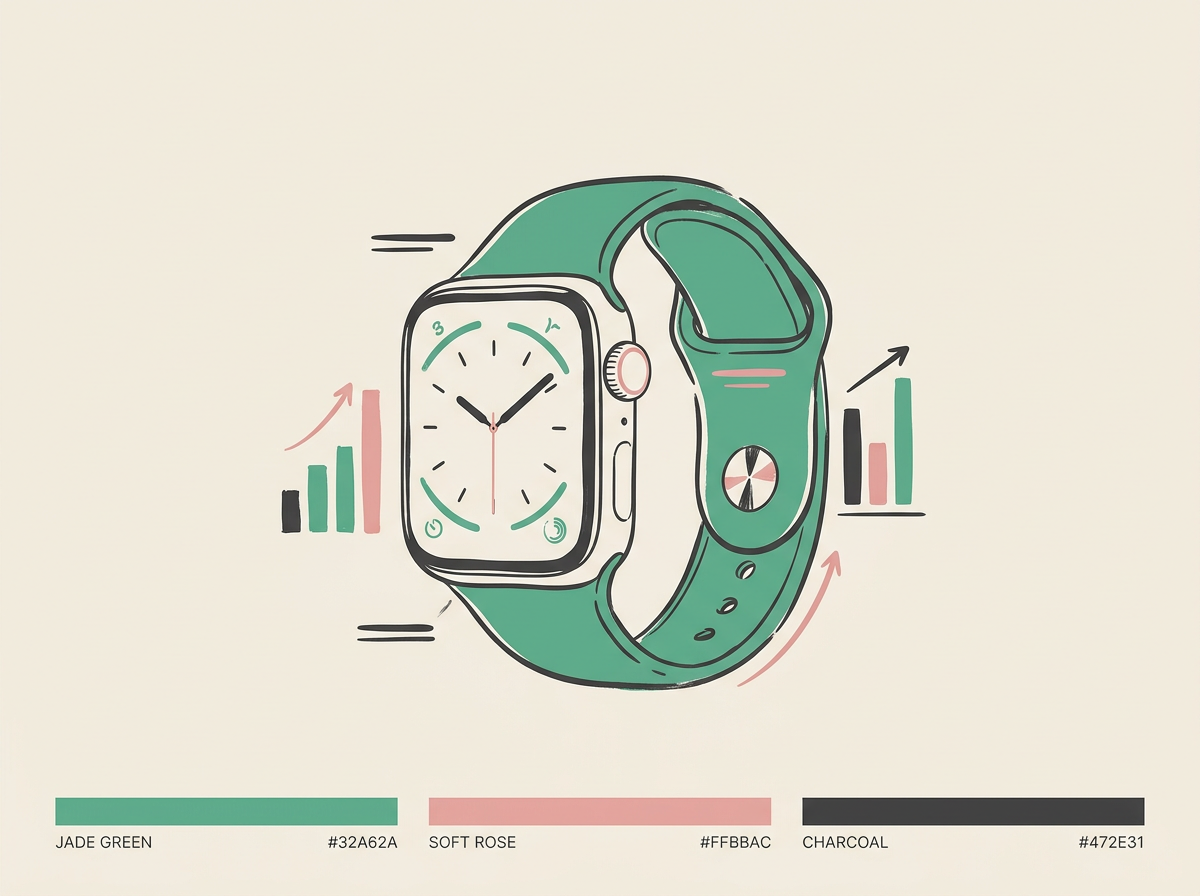 Aura Strap 2 attached to an Apple Watch